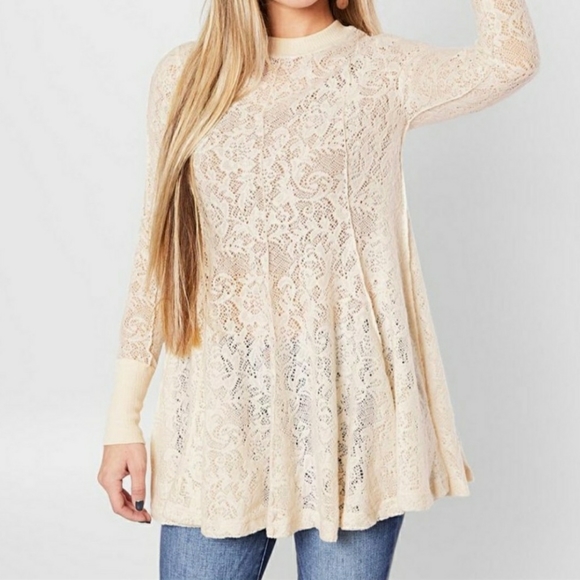 Free People Tops - Free People Coffee in the morning tunic